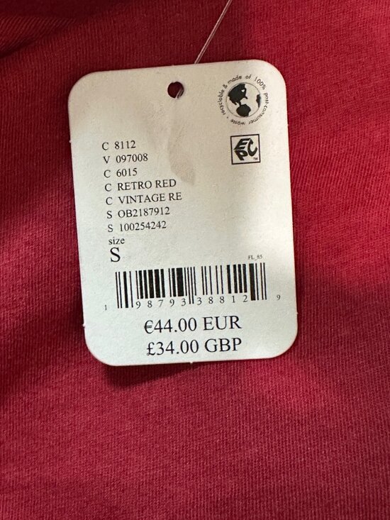 NWT We The Free Perfect Oversized Tee in Retro Red - Size Small - Picture 9 of 12